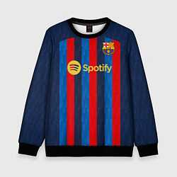 Свитшот детский Ферран Торрес Барселона форма 20222023, цвет: 3D-черный