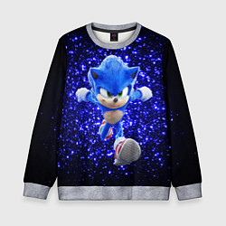 Свитшот детский Sonic sequins, цвет: 3D-меланж