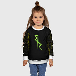 Свитшот детский Киберпанк - Команда Дэвида, цвет: 3D-белый — фото 2