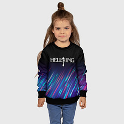 Свитшот детский Hellsing stream, цвет: 3D-черный — фото 2