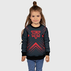 Свитшот детский Красный символ GTA на темном фоне со стрелками, цвет: 3D-черный — фото 2