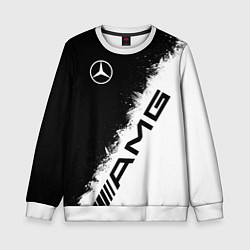 Свитшот детский Мерседес - АМГ - Краски, цвет: 3D-белый
