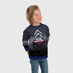 Свитшот детский Citroen - Racing team - Motorsport, цвет: 3D-синий — фото 2