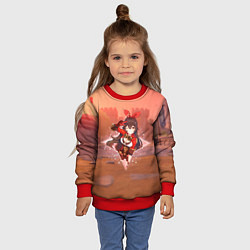 Свитшот детский Эмбер в примогеме, цвет: 3D-красный — фото 2
