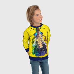 Свитшот детский Взрослый Дэвид - Киберпанк аниме, цвет: 3D-синий — фото 2