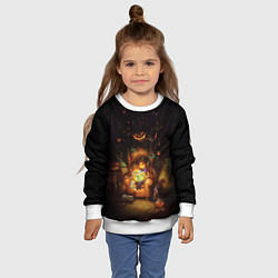 Свитшот детский Book nightmares, цвет: 3D-белый — фото 2