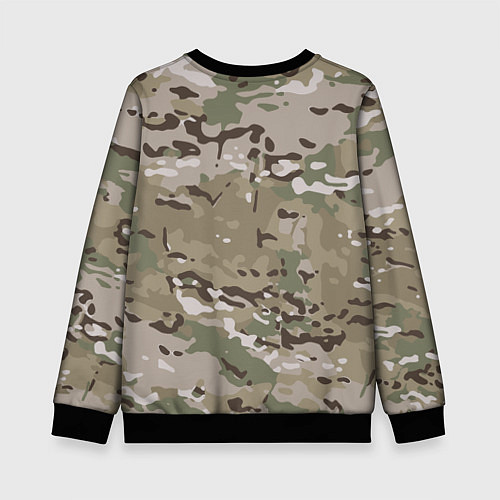 Детский свитшот Камуфляж Multicam / 3D-Черный – фото 2