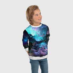 Свитшот детский Спящий космос, цвет: 3D-белый — фото 2