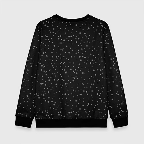 Детский свитшот Santa dabbing, through the snow / 3D-Черный – фото 2