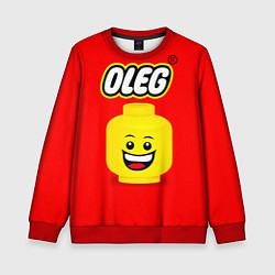 Свитшот детский Олег Lego, цвет: 3D-красный
