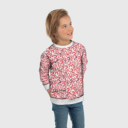 Свитшот детский Вопросительные знаки разноцветные, цвет: 3D-белый — фото 2