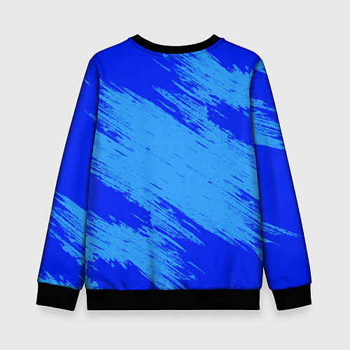 Детский свитшот Радужные друзья: веселый Синий / 3D-Черный – фото 2