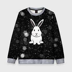 Свитшот детский Год кролика 2023, цвет: 3D-меланж