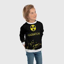 Свитшот детский Radiation - радиационная опасность, цвет: 3D-белый — фото 2
