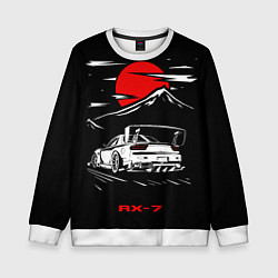 Свитшот детский Мазда RX - 7 JDM Style, цвет: 3D-белый