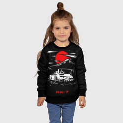 Свитшот детский Мазда RX - 7 JDM Style, цвет: 3D-черный — фото 2
