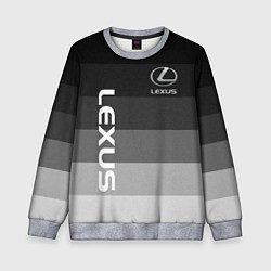Детский свитшот Lexus серый градиент
