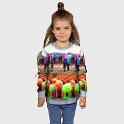 Свитшот детский Невидимка свитер от камер, цвет: 3D-меланж — фото 2