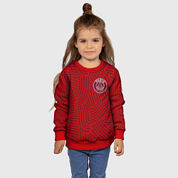 Свитшот детский PSG отпечатки, цвет: 3D-красный — фото 2