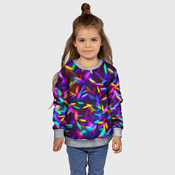 Свитшот детский Цветомузыка, цвет: 3D-меланж — фото 2