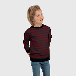 Свитшот детский Рождественский свитер эльфа, цвет: 3D-черный — фото 2