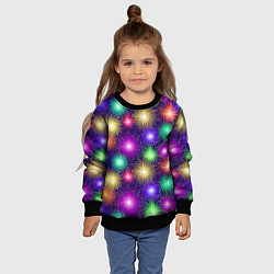 Свитшот детский Праздничный салют - фейерверк, цвет: 3D-черный — фото 2