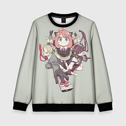 Свитшот детский Семья шпиона вместе, цвет: 3D-черный