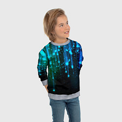 Свитшот детский Space - starfall, цвет: 3D-меланж — фото 2