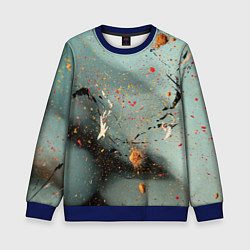 Свитшот детский Светлый туман и разные краски, цвет: 3D-синий