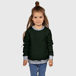 Свитшот детский Однотонный двоичный код, цвет: 3D-меланж — фото 2
