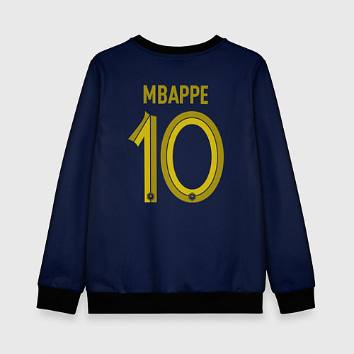 Детский свитшот Мбаппе ЧМ 2022 сборная Франции / 3D-Черный – фото 2