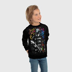 Свитшот детский Nirvana teen spirit, цвет: 3D-черный — фото 2