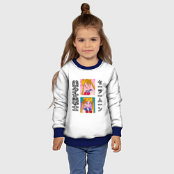 Свитшот детский Прекрасная воительница сейлор мун, цвет: 3D-синий — фото 2