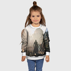 Свитшот детский Революция ассасинов, цвет: 3D-белый — фото 2