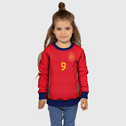 Свитшот детский Гави ЧМ 2022 сборная Испании, цвет: 3D-синий — фото 2