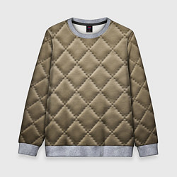 Свитшот детский Стёганая кожа - fashion texture, цвет: 3D-меланж