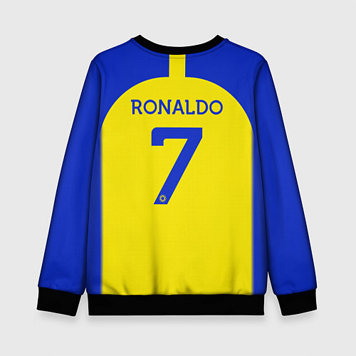 Детский свитшот Криштиану Роналду Аль Наср форма домашняя / 3D-Черный – фото 2
