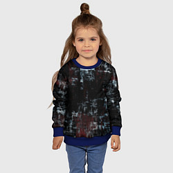 Свитшот детский Пересечение разноцветных полос, цвет: 3D-синий — фото 2