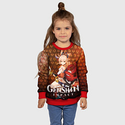Свитшот детский Ёимия элементали, цвет: 3D-красный — фото 2