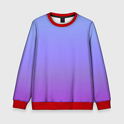 Свитшот детский Фиолетовый градиент, цвет: 3D-красный