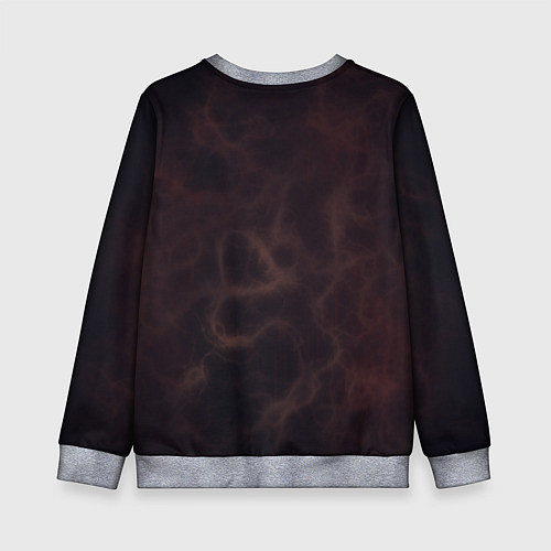 Детский свитшот Каменное сердце в неоновом красном электрическом с / 3D-Меланж – фото 2