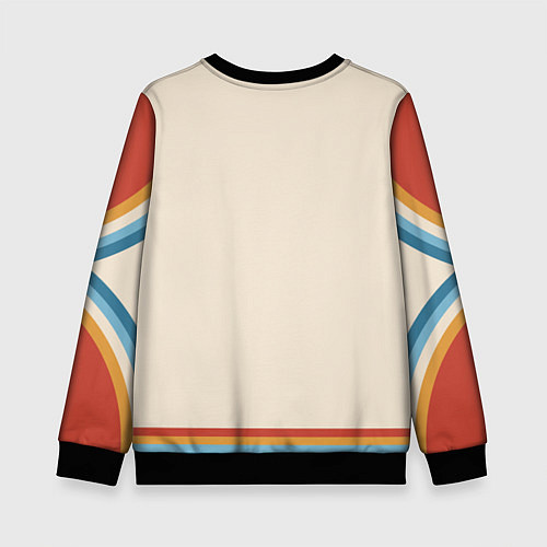 Детский свитшот Аннушка - в стиле ретро / 3D-Черный – фото 2