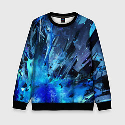 Свитшот детский Ледяной взрыв, цвет: 3D-черный