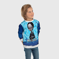 Свитшот детский Уэнсдэй с ядом, цвет: 3D-белый — фото 2