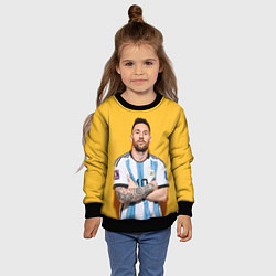 Свитшот детский Lionel Messi 10, цвет: 3D-черный — фото 2