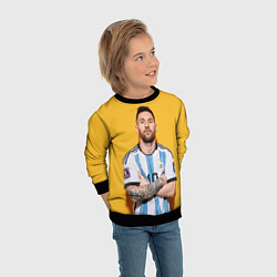 Свитшот детский Lionel Messi 10, цвет: 3D-черный — фото 2