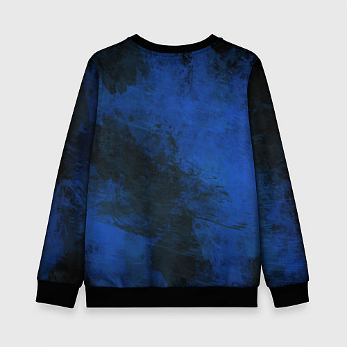 Детский свитшот Синий дым / 3D-Черный – фото 2