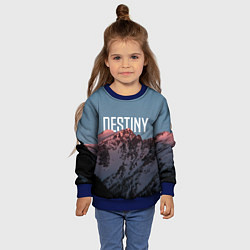 Свитшот детский Горы судьба, цвет: 3D-синий — фото 2