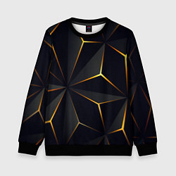 Свитшот детский Hexagon Line Smart, цвет: 3D-черный