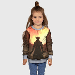 Свитшот детский Охотник против сущности, цвет: 3D-меланж — фото 2